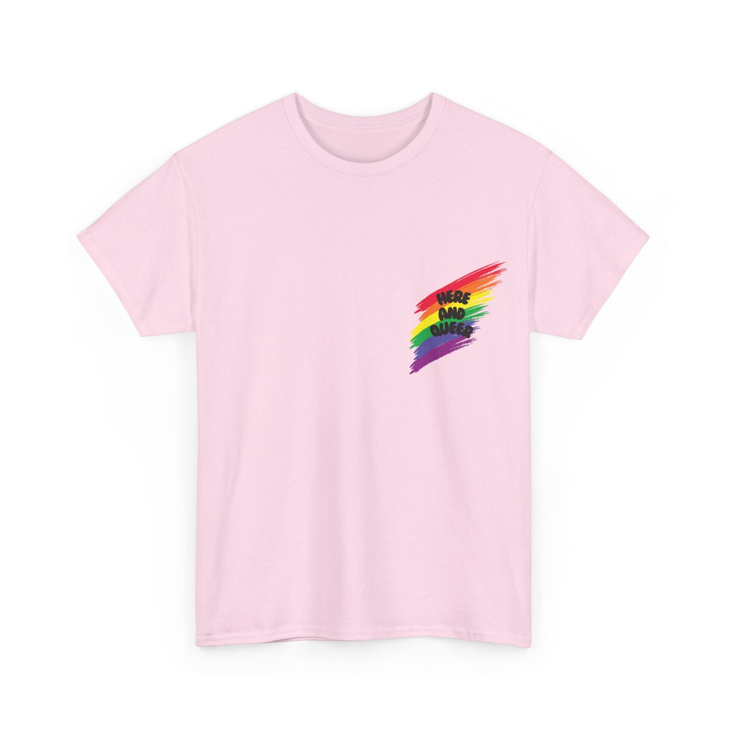 Unisex Heavy Cotton Tee - Here And Queer Mini