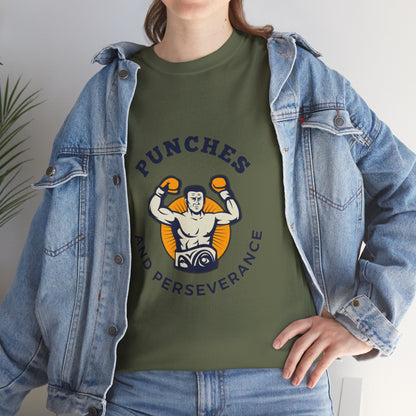 Unisex Heavy Cotton Tee - Punches And Perseverance Man