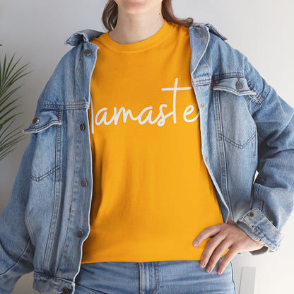 "Namaste" & "Namaste" (Hindi Greetings) Unisex Heavy Cotton Tee