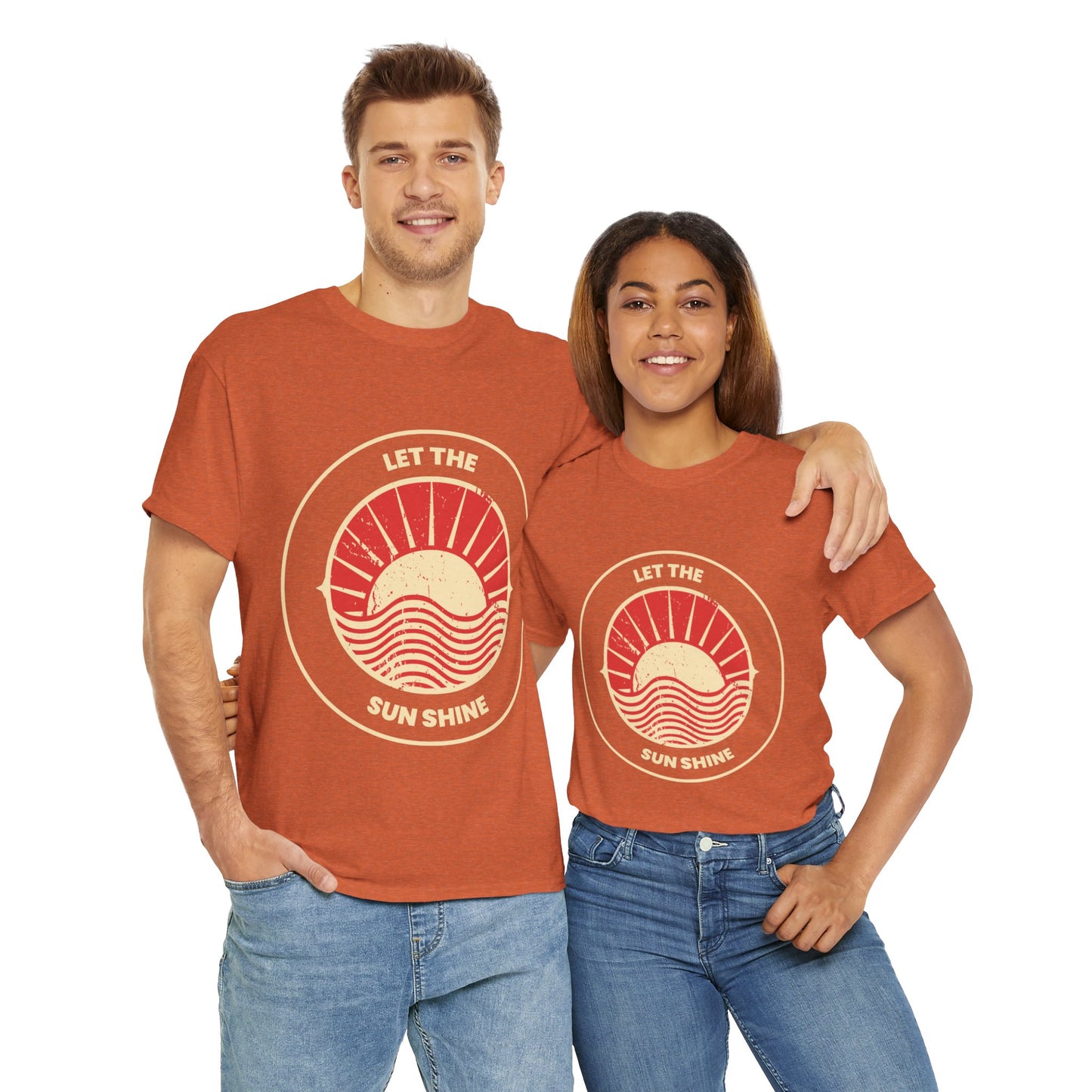 Unisex Heavy Cotton Tee - Let The Sun Shine