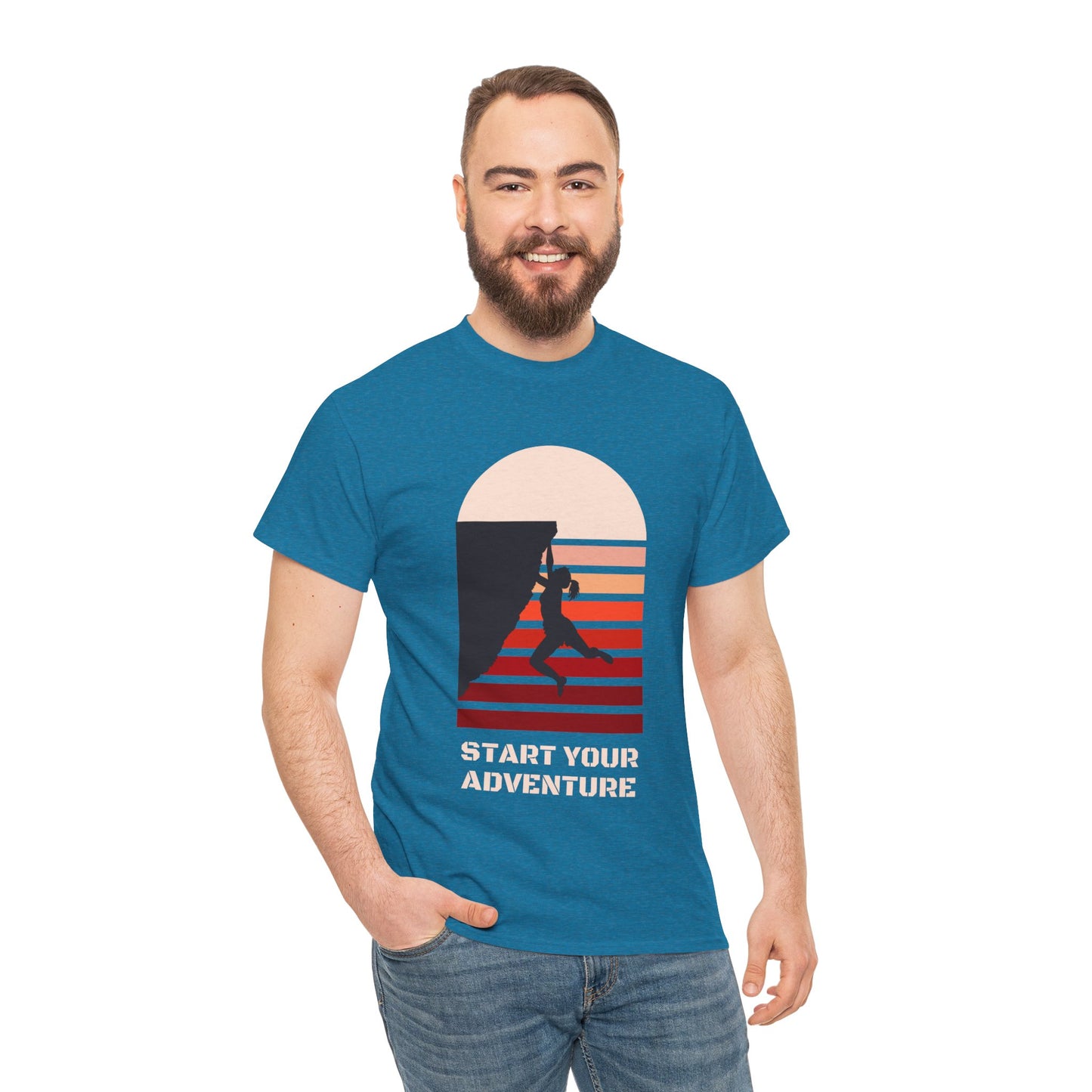 Climbing Adventure 1 - Unisex Heavy Cotton Tee