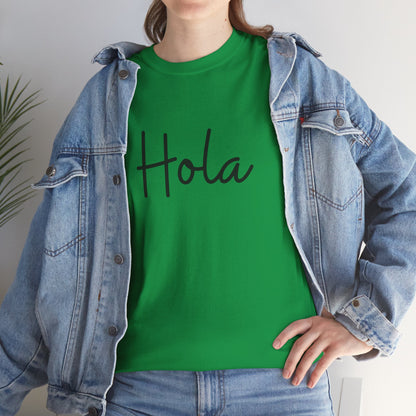 "Hola" & "Hasta Luego" (Spanish Greetings) Unisex Heavy Cotton Tee