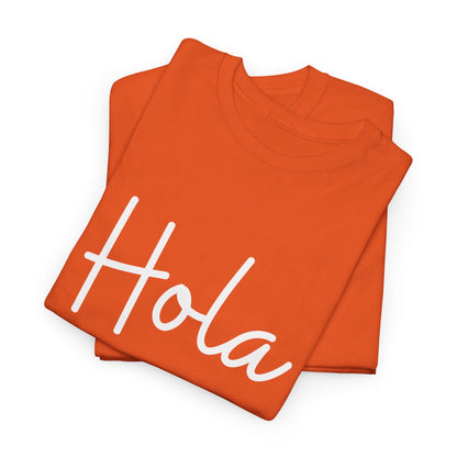 "Hola" & "Hasta Luego" (Spanish Greetings) Unisex Heavy Cotton Tee