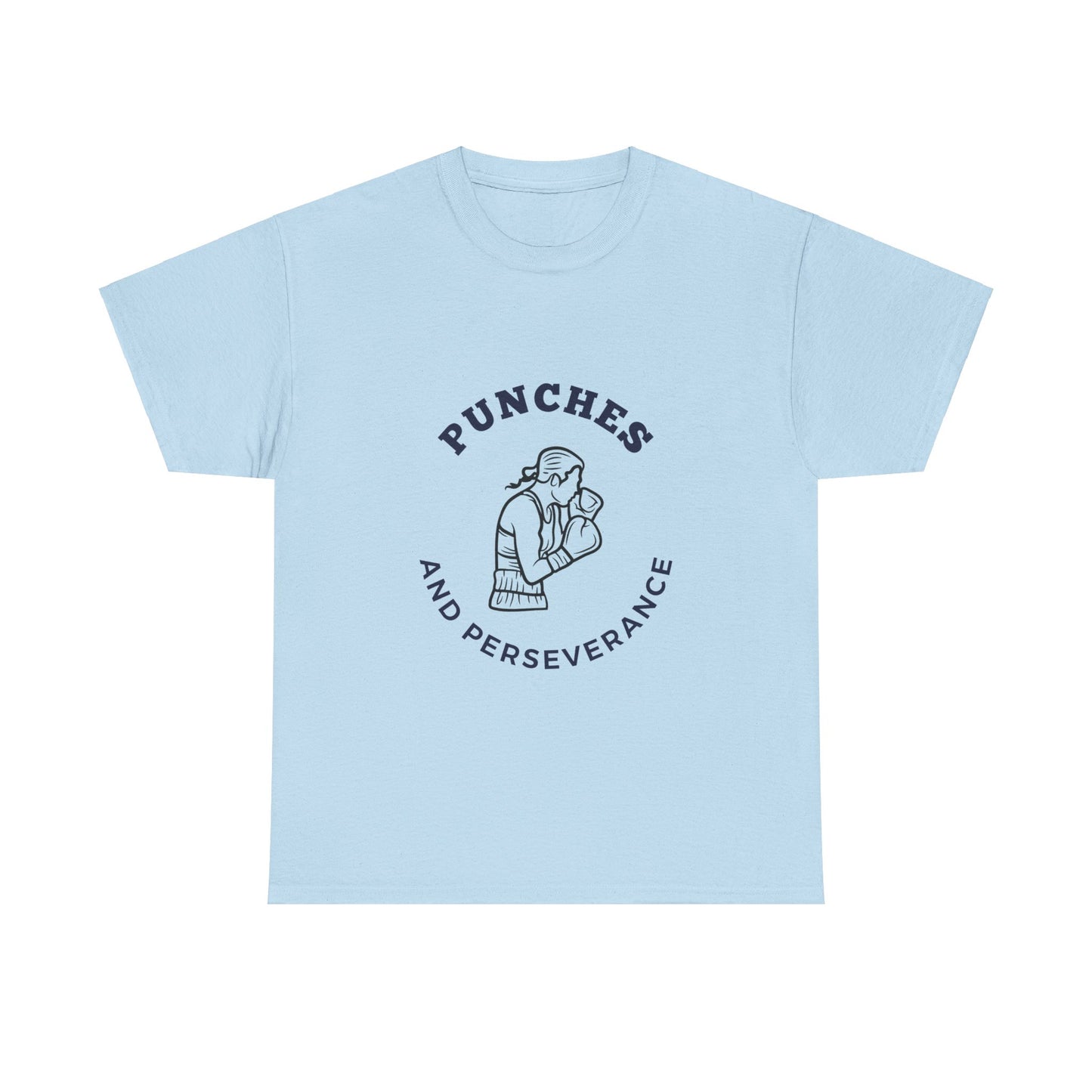 Unisex Heavy Cotton Tee - Punches And Perseverance Woman