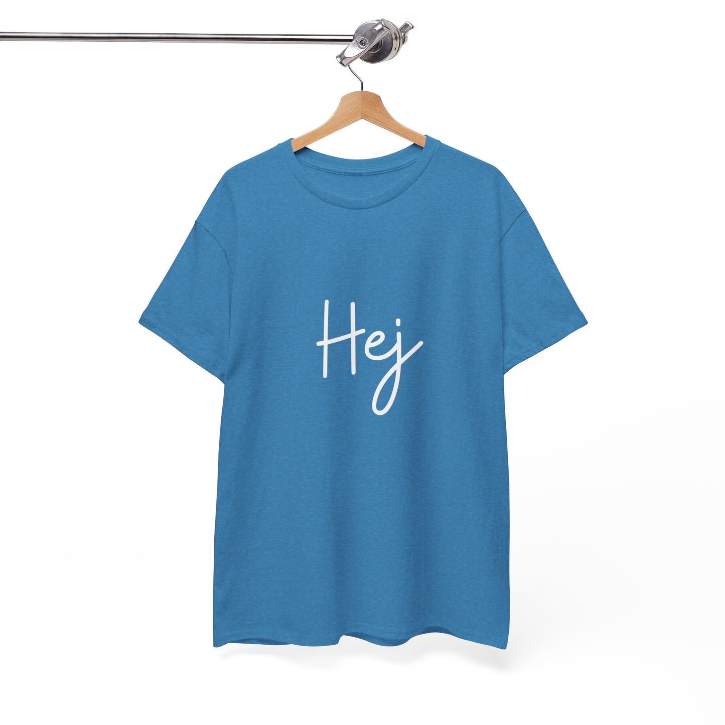 "Hej" & "Farvel" (Danish Greetings) Unisex Heavy Cotton Tee