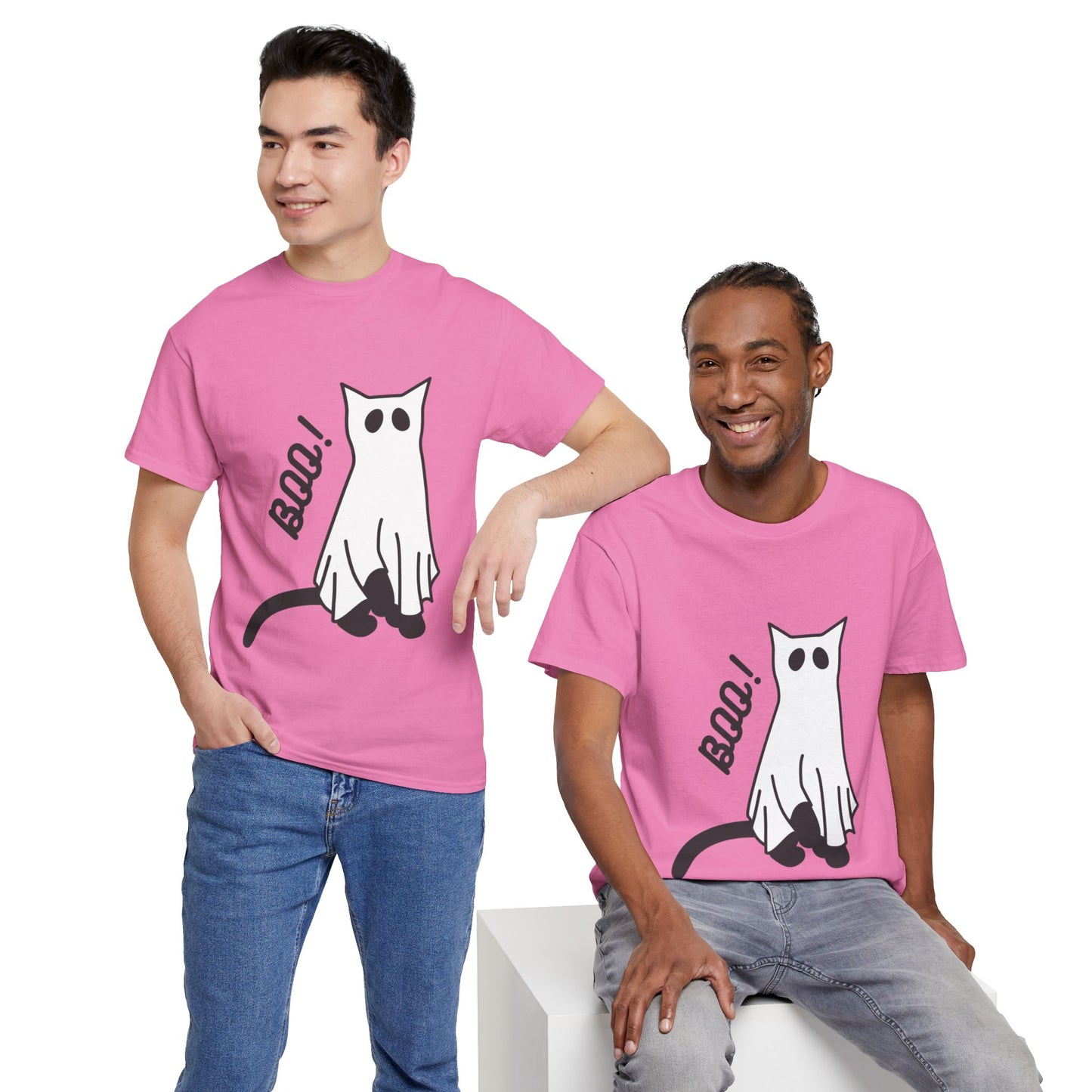 Unisex Heavy Cotton Tee - Boo Cat