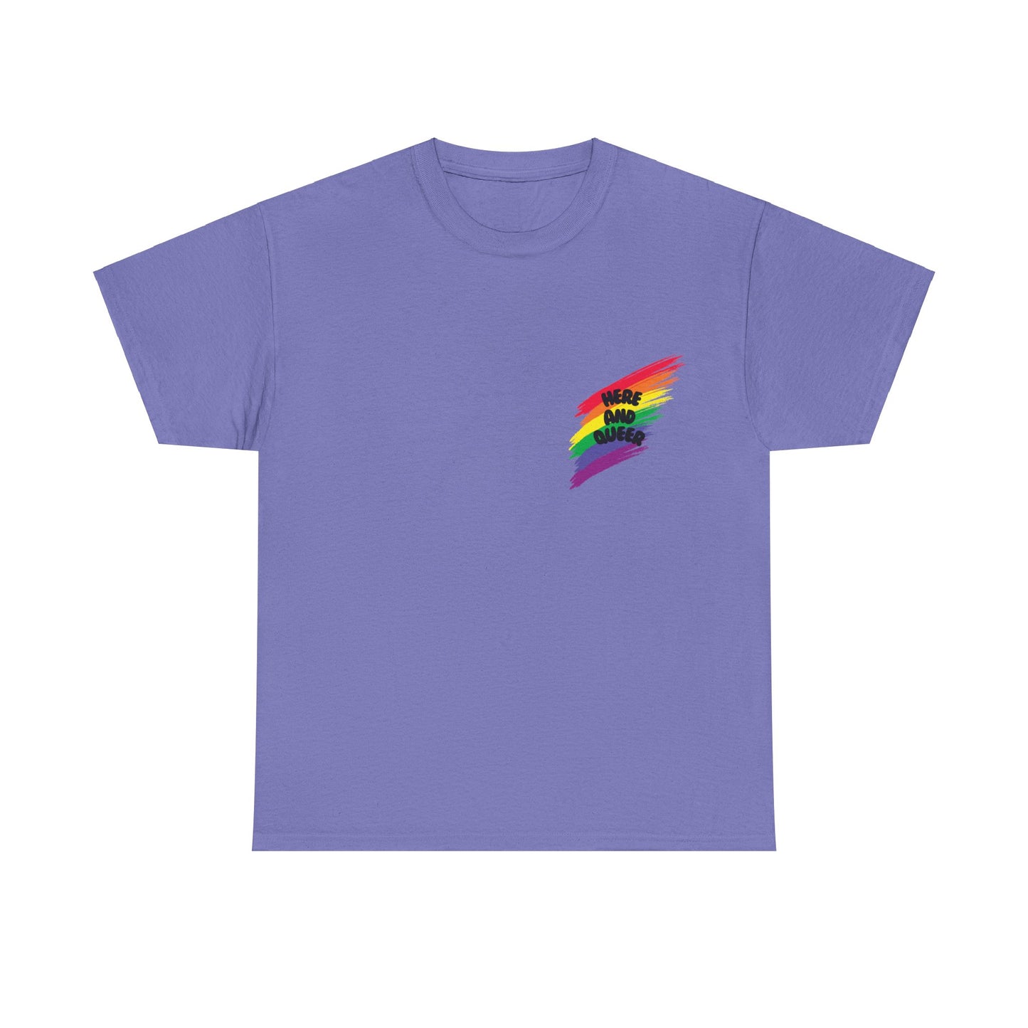 Unisex Heavy Cotton Tee - Here And Queer Mini