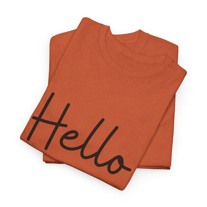 "Hello" & "Goodbye" (English Greeting) Unisex Heavy Cotton Tee