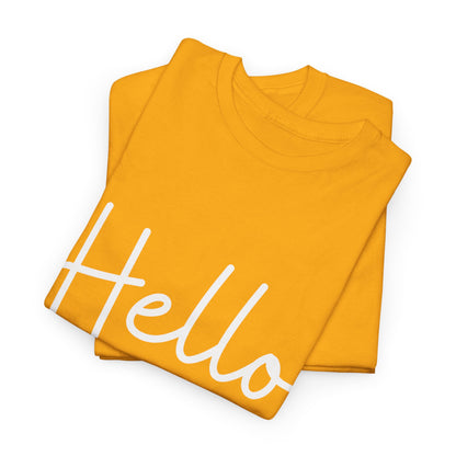 "Hello" & "Goodbye" (English Greetings) Unisex Heavy Cotton Tee