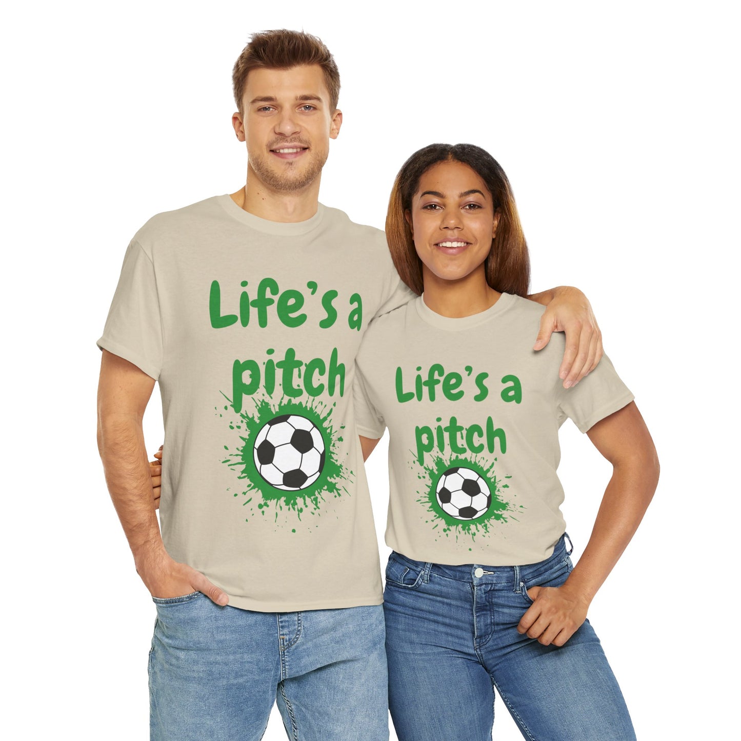 Unisex Heavy Cotton Tee - Life's A Pitch