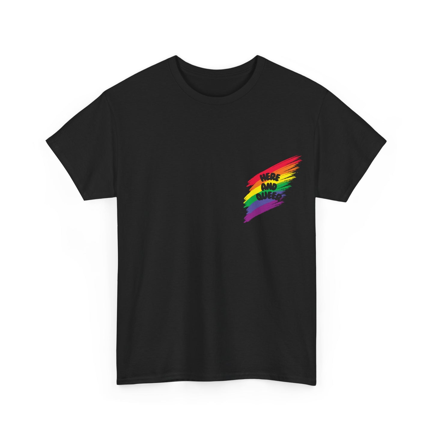 Unisex Heavy Cotton Tee - Here And Queer Mini