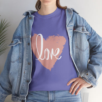 Love Heart - Unisex Heavy Cotton Tee