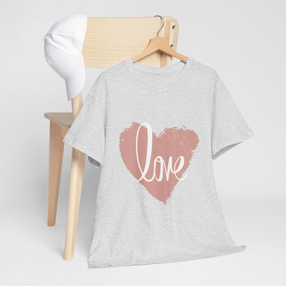 Love Heart - Unisex Heavy Cotton Tee