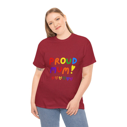 Unisex Heavy Cotton Tee - Proud Mum