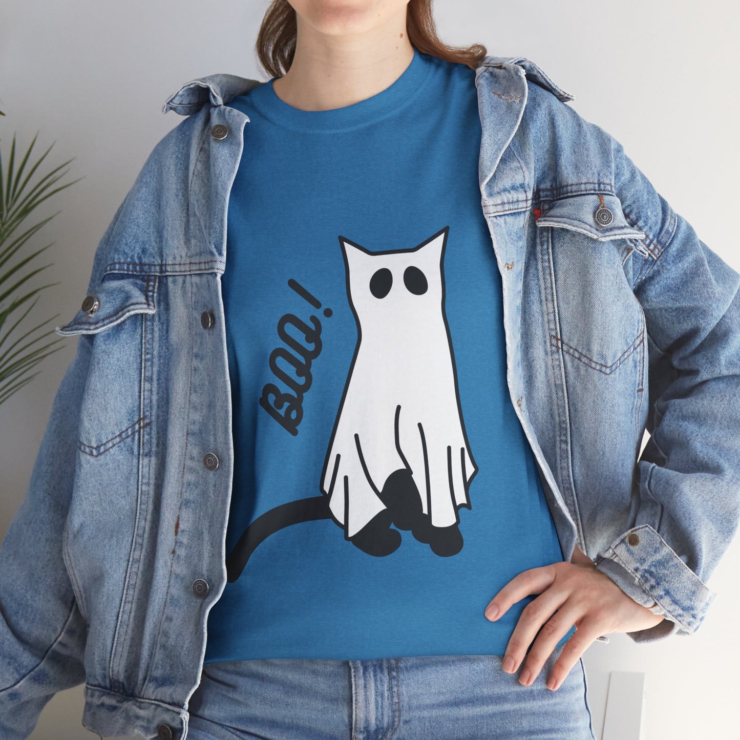 Unisex Heavy Cotton Tee - Boo Cat