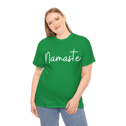 "Namaste" & "Namaste" (Hindi Greetings) Unisex Heavy Cotton Tee