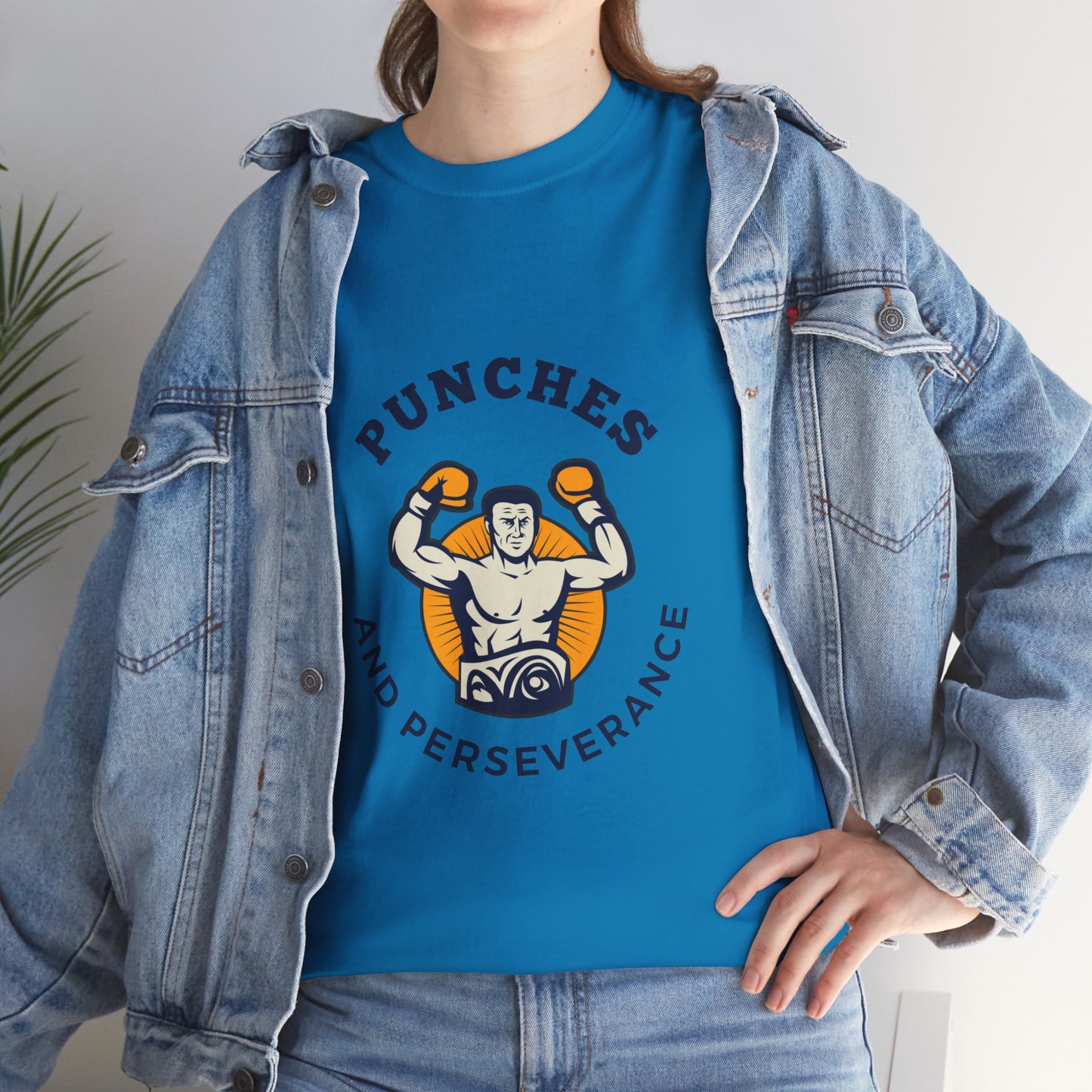 Unisex Heavy Cotton Tee - Punches And Perseverance Man