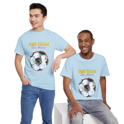 Unisex Heavy Cotton Tee - One Team, One Dream