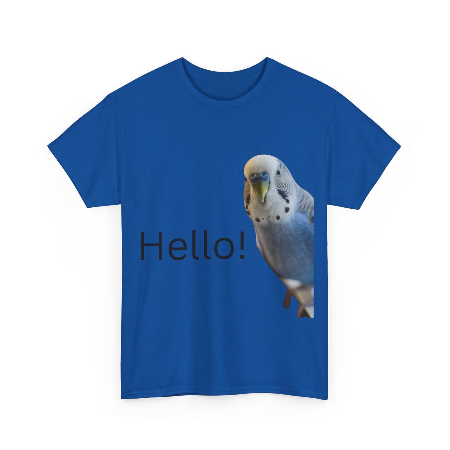 Budgie Hello Cotton T-Shirt