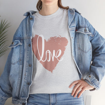 Love Heart - Unisex Heavy Cotton Tee