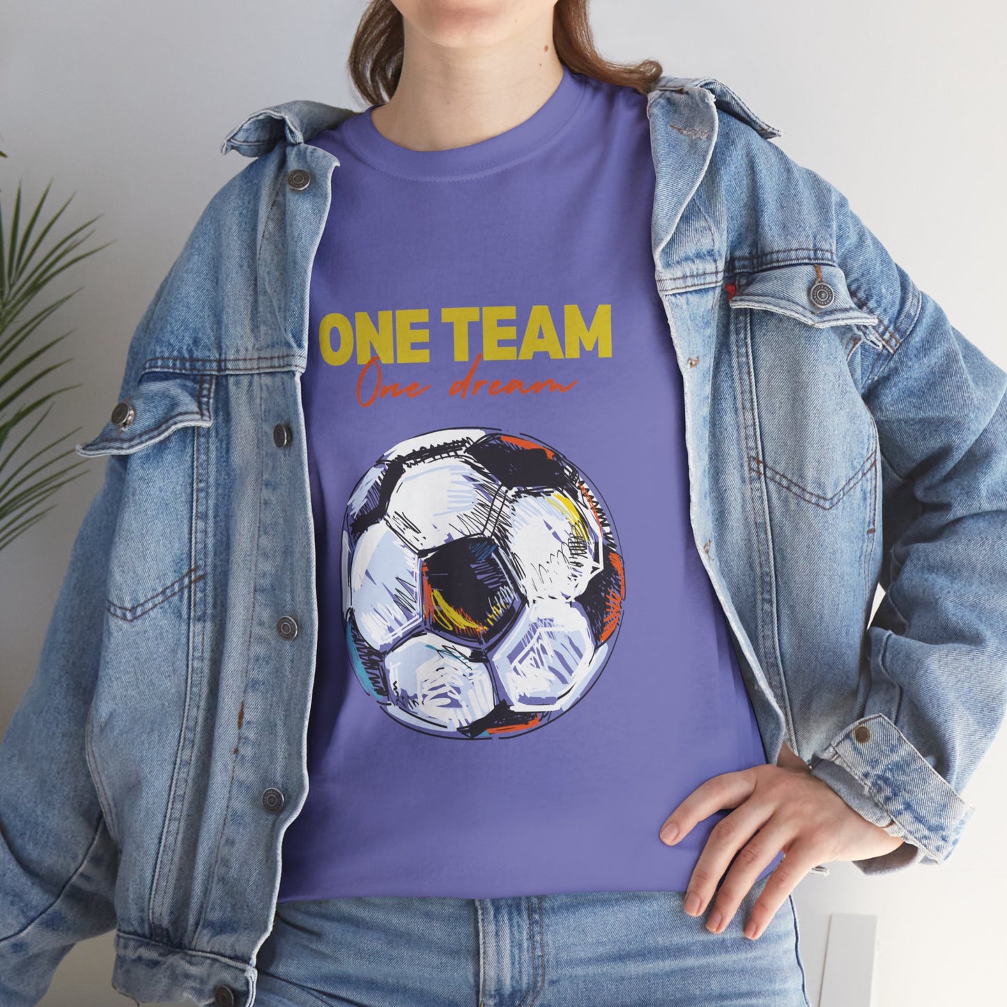 Unisex Heavy Cotton Tee - One Team, One Dream