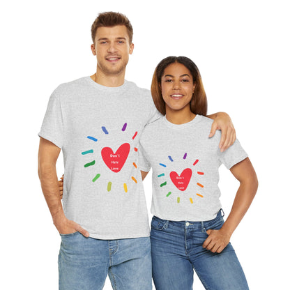 Unisex Heavy Cotton Tee - Don't Hate Love