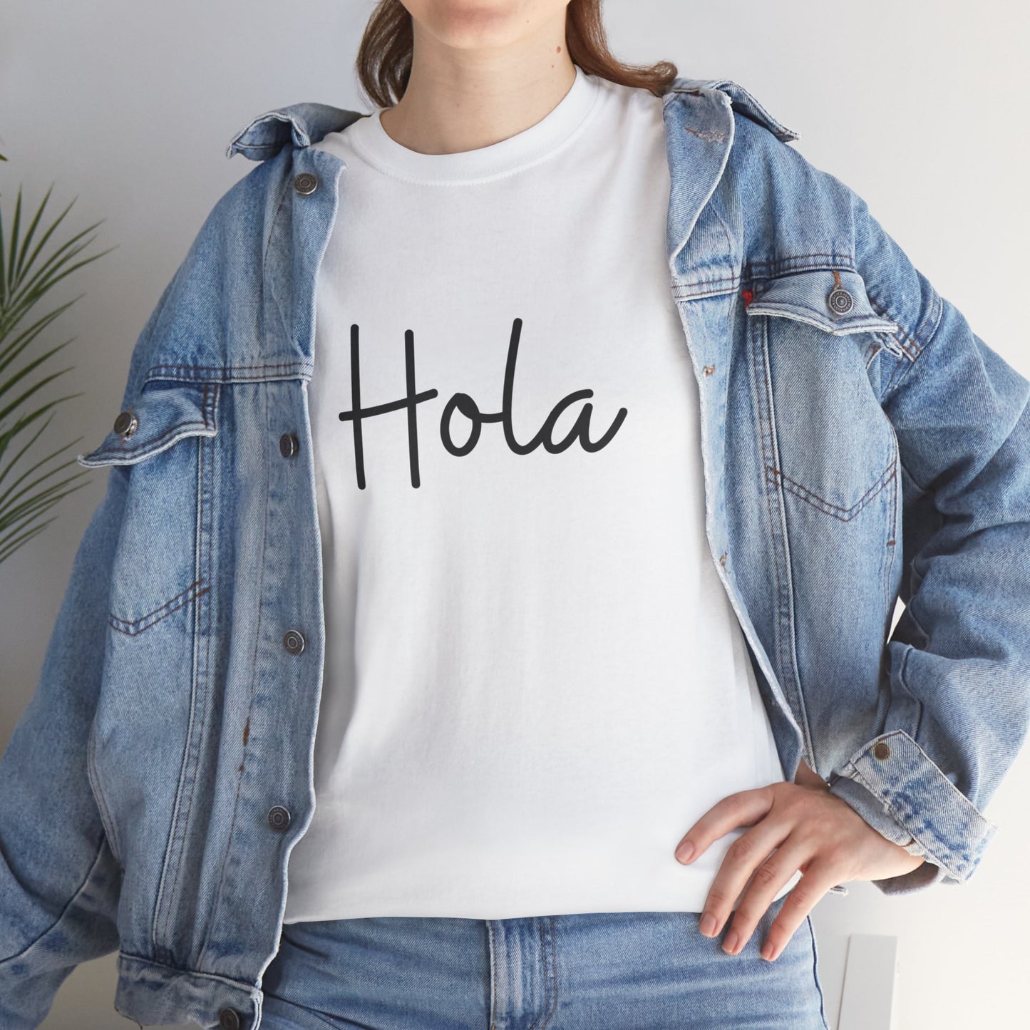 "Hola" & "Hasta Luego" (Spanish Greetings) Unisex Heavy Cotton Tee