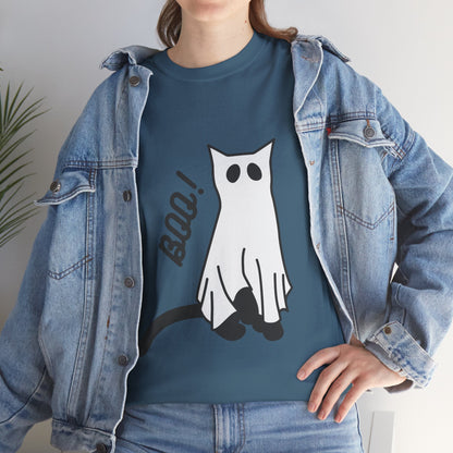 Unisex Heavy Cotton Tee - Boo Cat