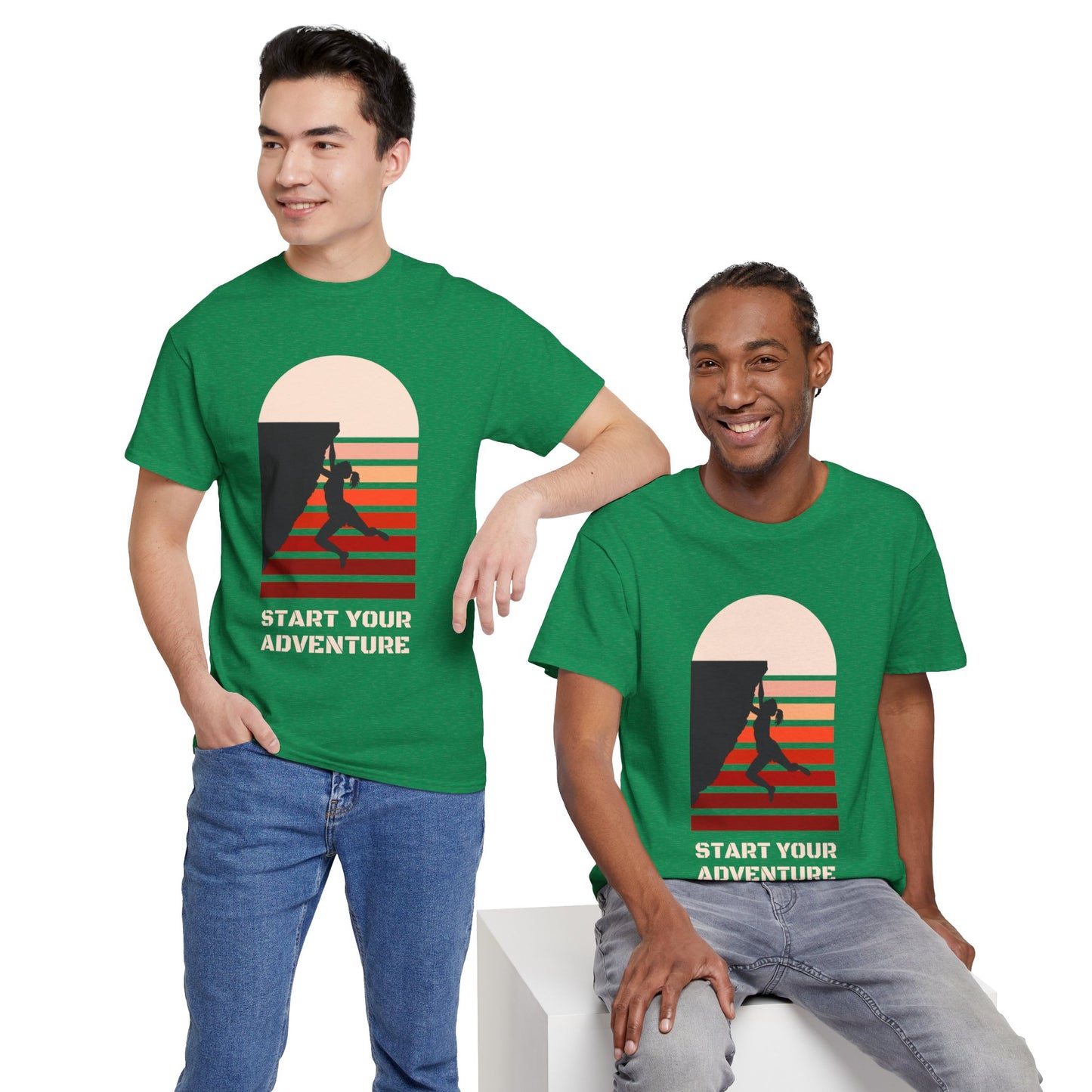 Climbing Adventure 1 - Unisex Heavy Cotton Tee