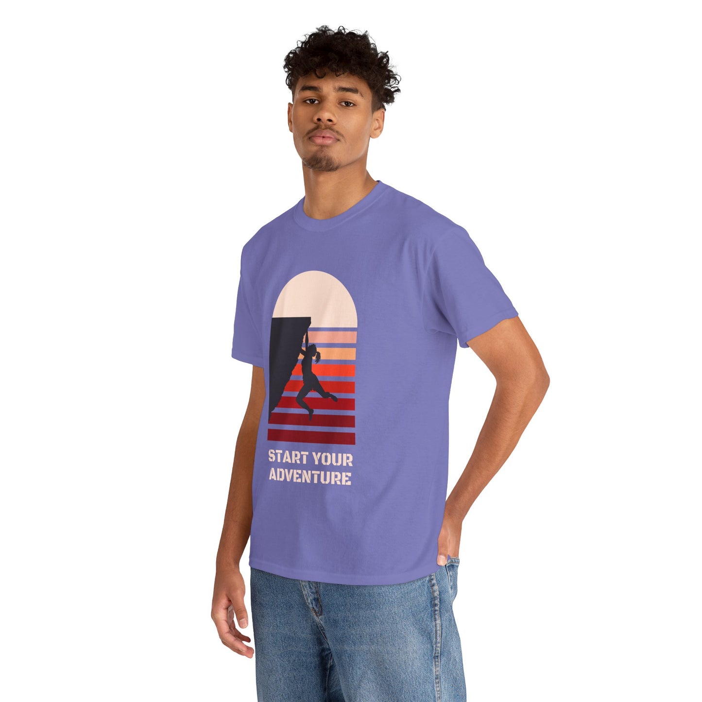 Climbing Adventure 1 - Unisex Heavy Cotton Tee