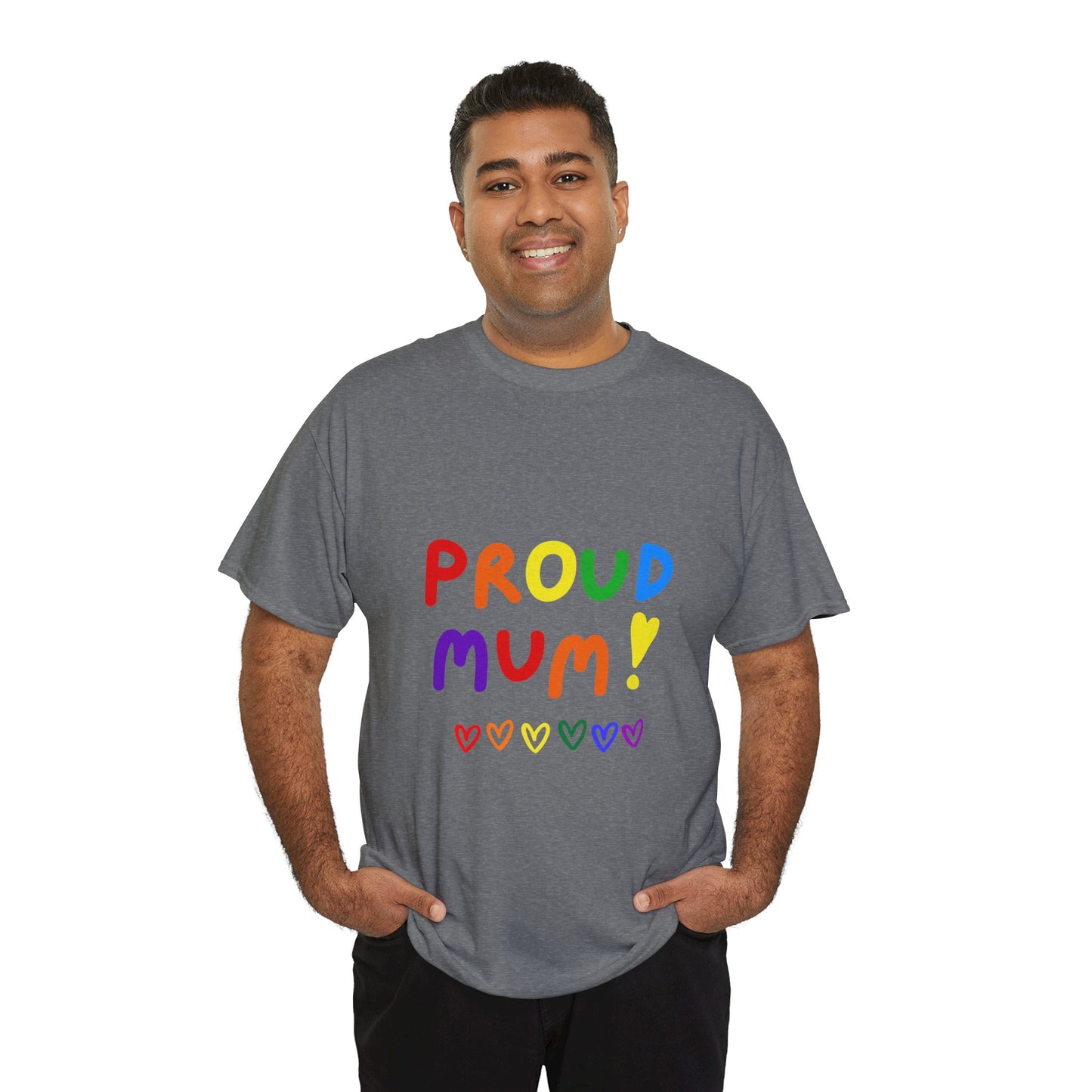 Unisex Heavy Cotton Tee - Proud Mum