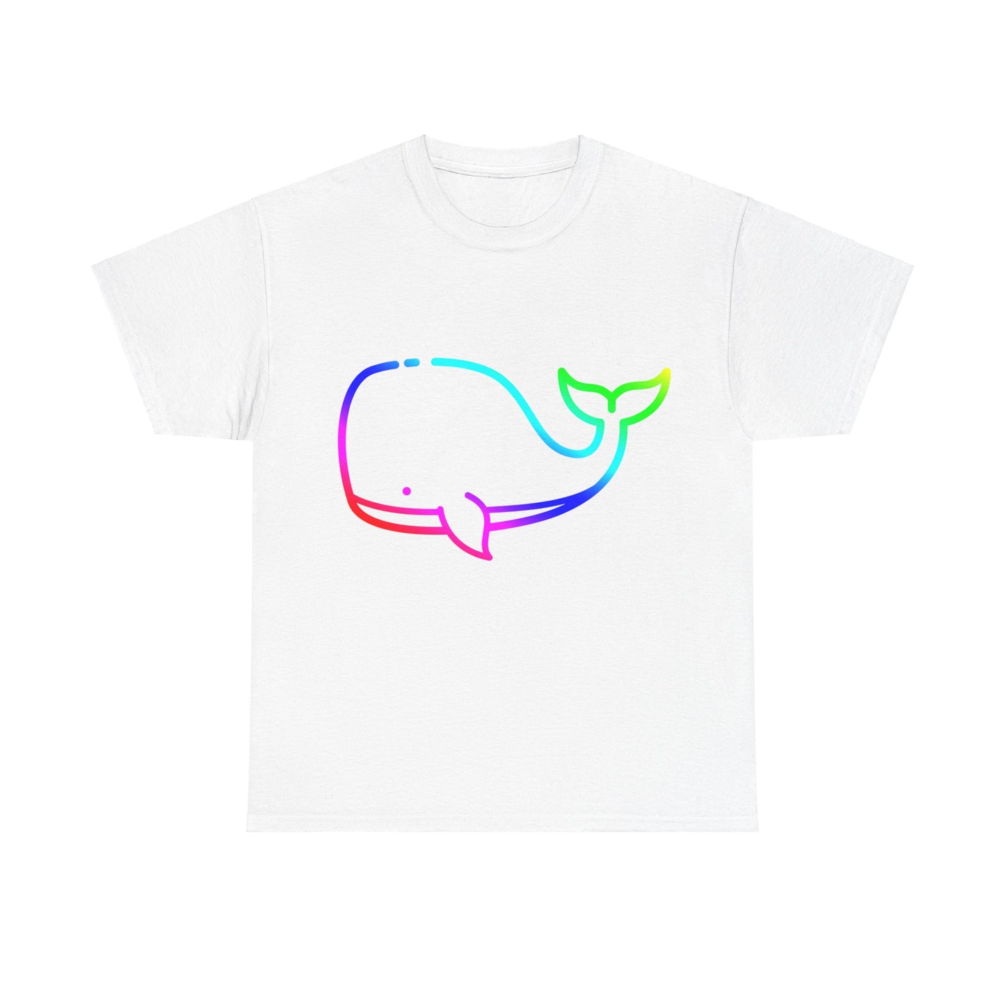 Vibrant, rainbow, colourful whale. Ideal for any animal or wildlife lover.  T-SHIRT Use your imagine, bringing magic and sparkle to your life.