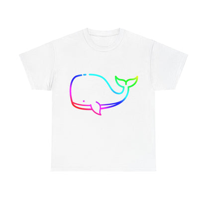 Vibrant, rainbow, colourful whale. Ideal for any animal or wildlife lover.  T-SHIRT Use your imagine, bringing magic and sparkle to your life.