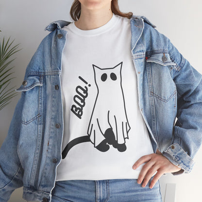 Unisex Heavy Cotton Tee - Boo Cat