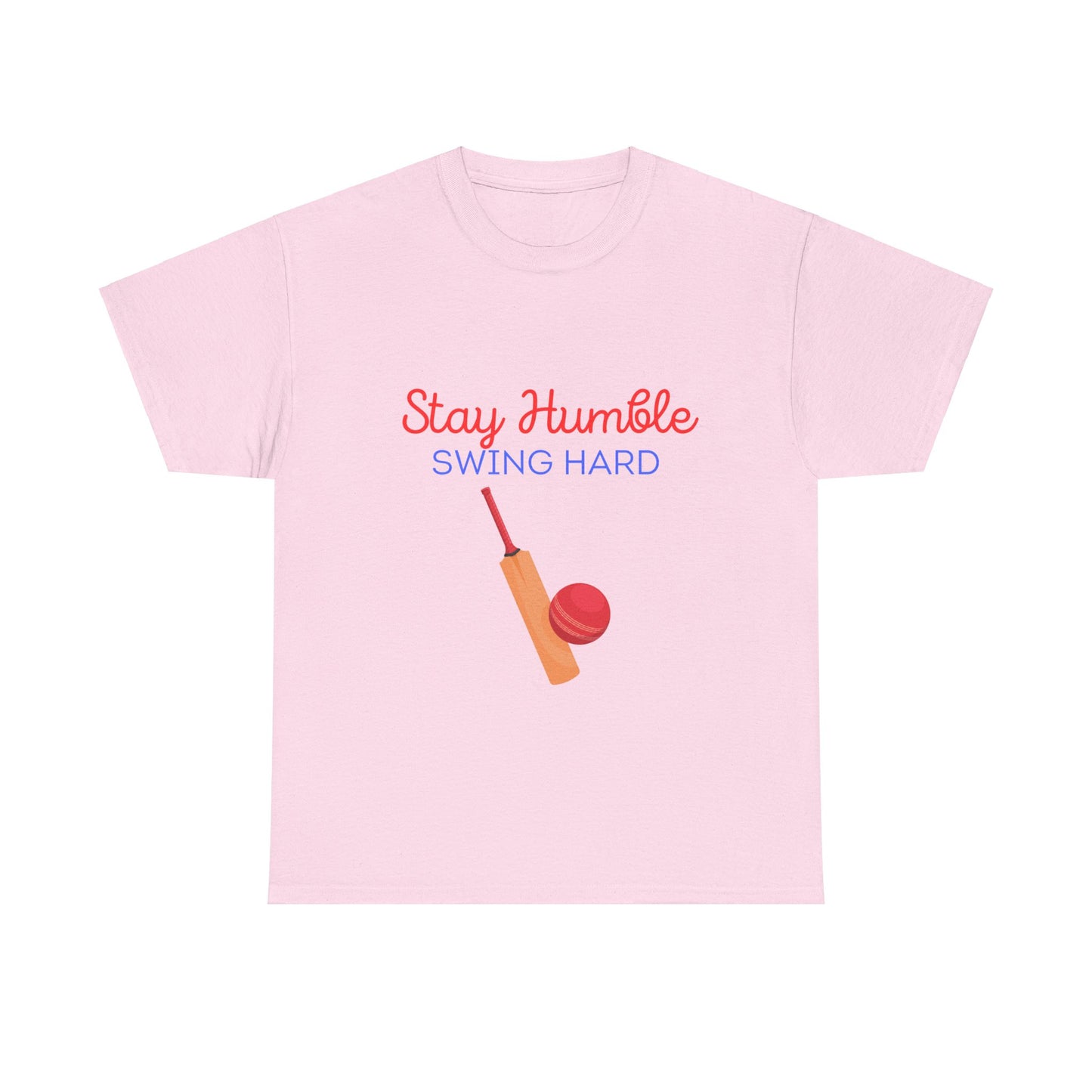 Unisex Heavy Cotton Tee - Stay Humble, Swing Hard