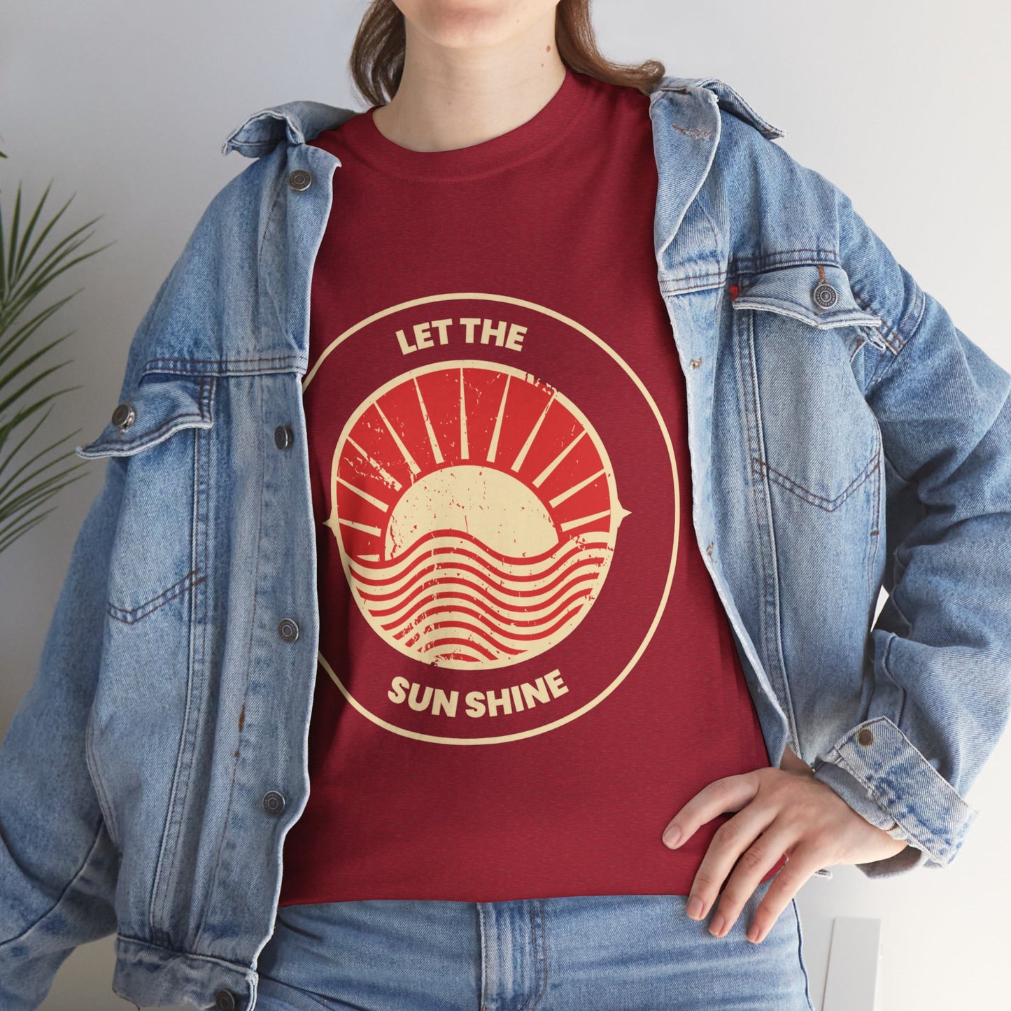 Unisex Heavy Cotton Tee - Let The Sun Shine