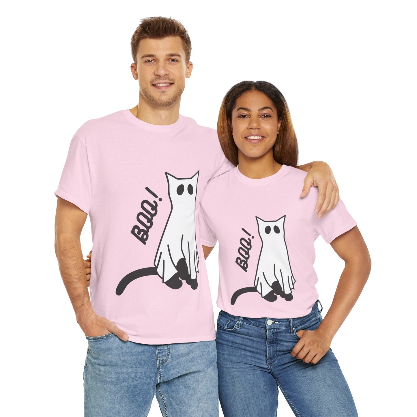 Unisex Heavy Cotton Tee - Boo Cat