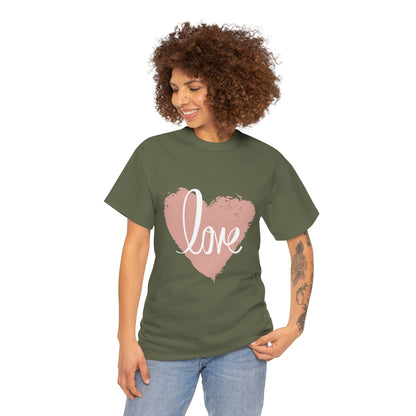 Love Heart - Unisex Heavy Cotton Tee