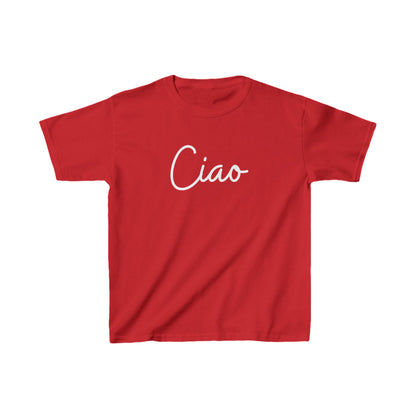 "Ciao" & "Arrivederci" (Italian Greetings) Kids Heavy Cotton™ Tee