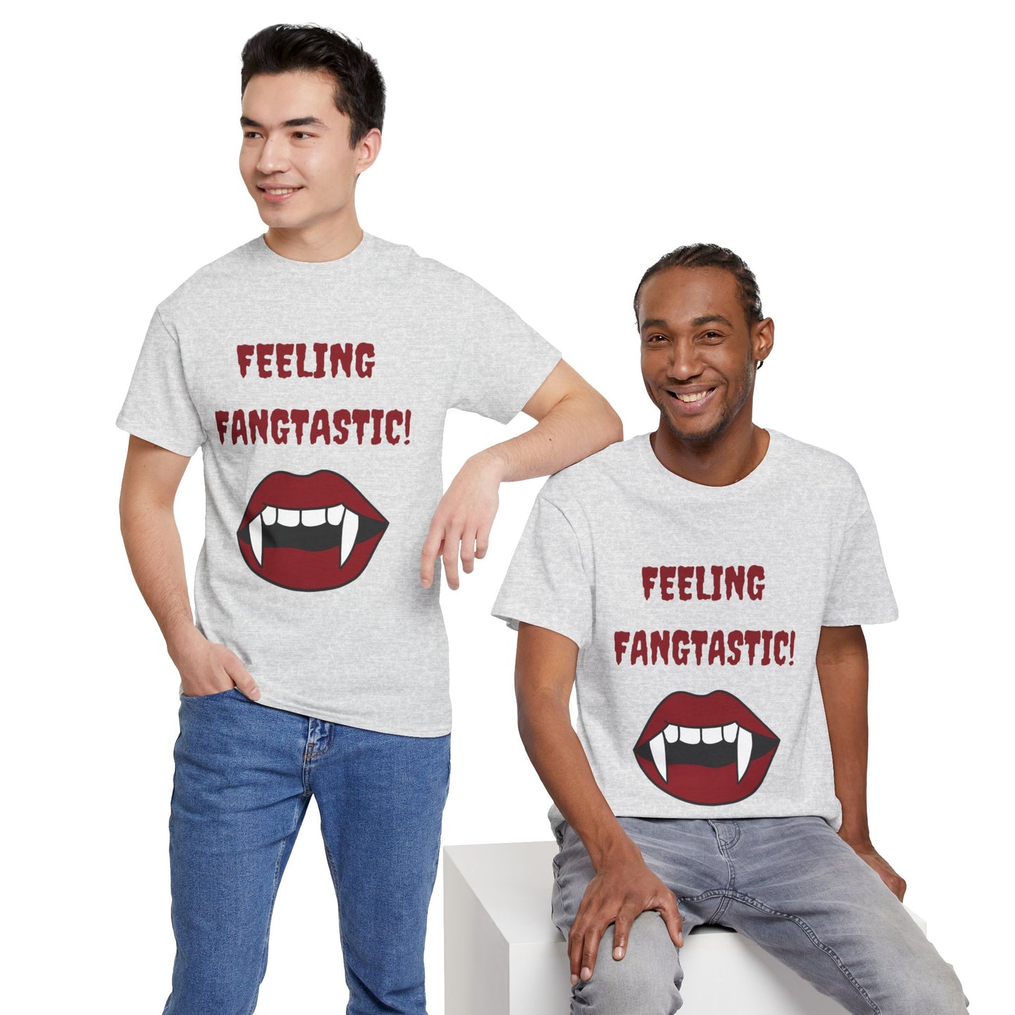 Unisex Heavy Cotton Tee - Feeling Fangtastic