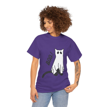 Unisex Heavy Cotton Tee - Boo Cat