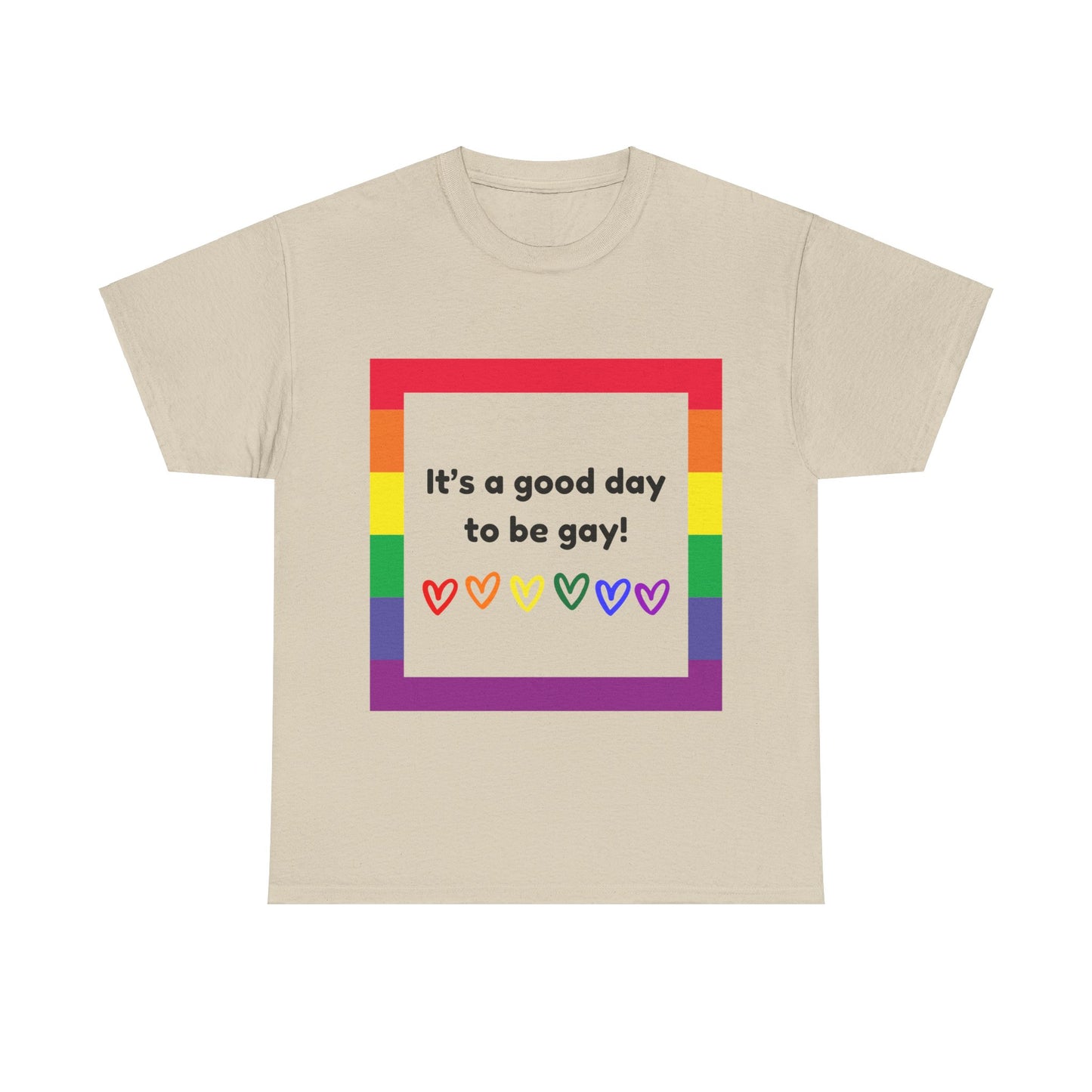 Unisex Heavy Cotton Tee - Good Day To Be Gay