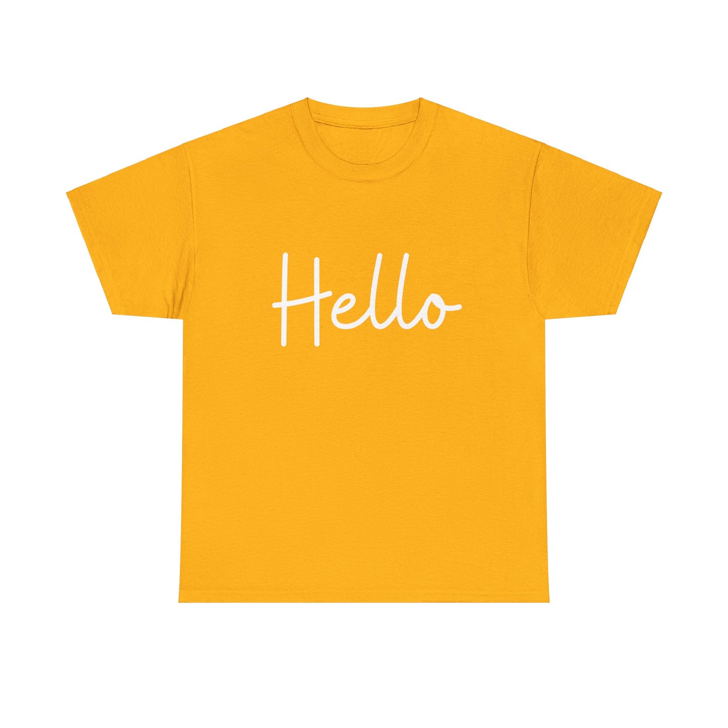 "Hello" & "Goodbye" (English Greetings) Unisex Heavy Cotton Tee