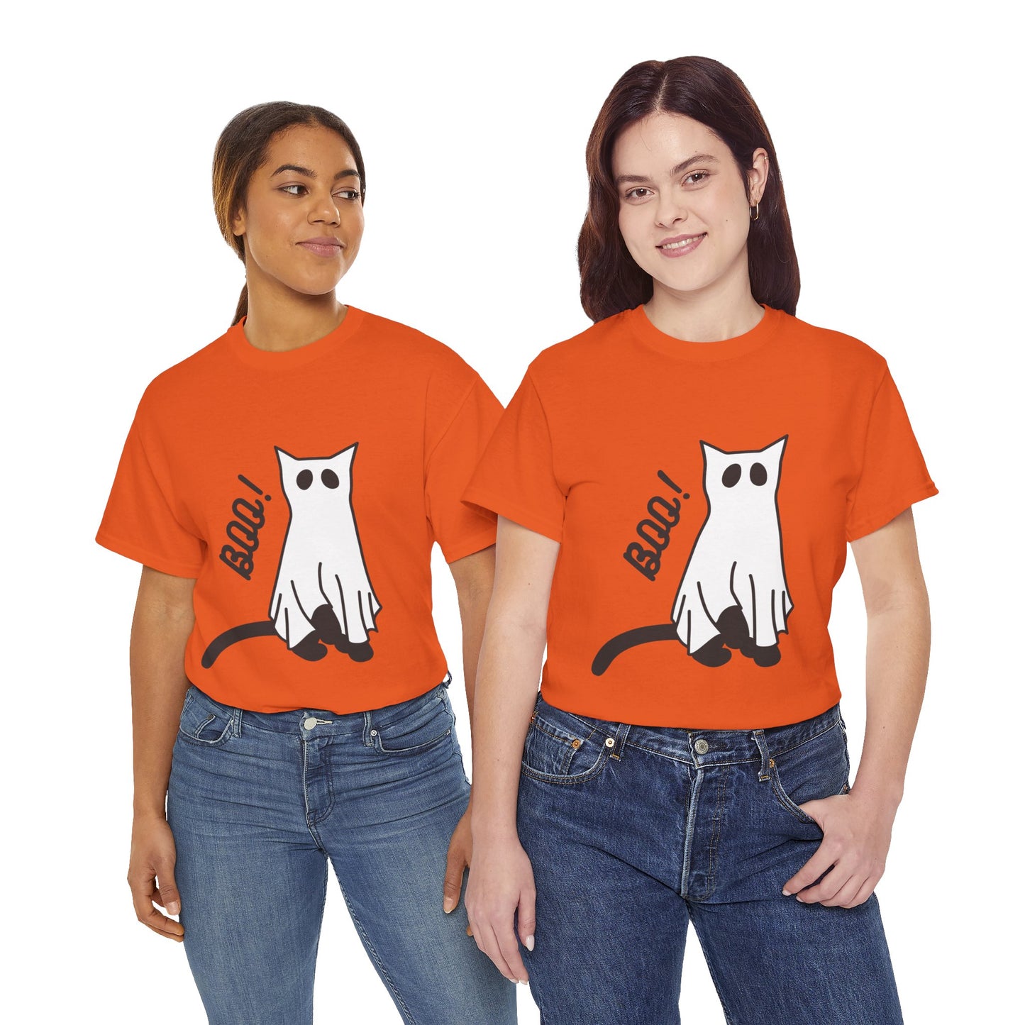 Unisex Heavy Cotton Tee - Boo Cat