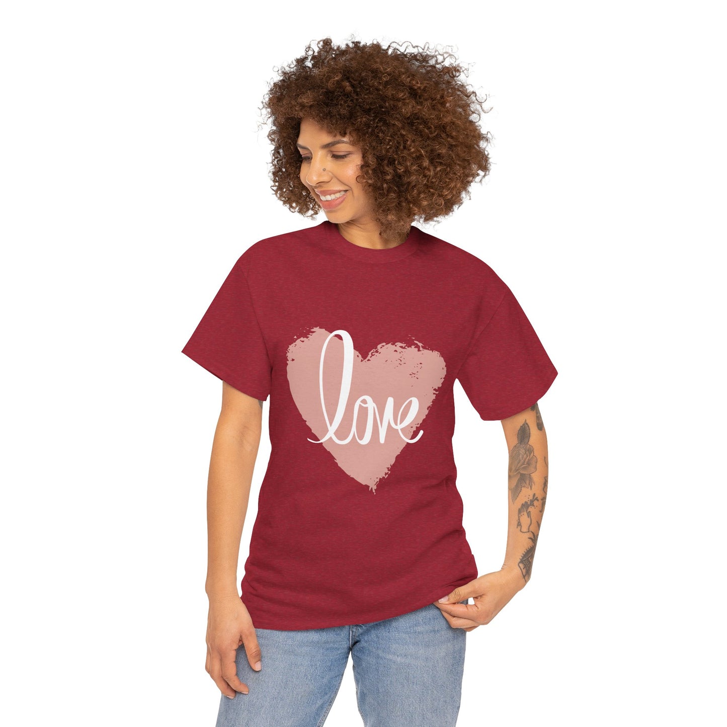 Love Heart - Unisex Heavy Cotton Tee