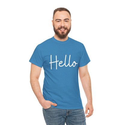 "Hello" & "Goodbye" (English Greetings) Unisex Heavy Cotton Tee