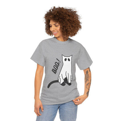 Unisex Heavy Cotton Tee - Boo Cat