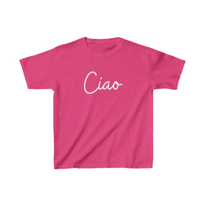 "Ciao" & "Arrivederci" (Italian Greetings) Kids Heavy Cotton™ Tee