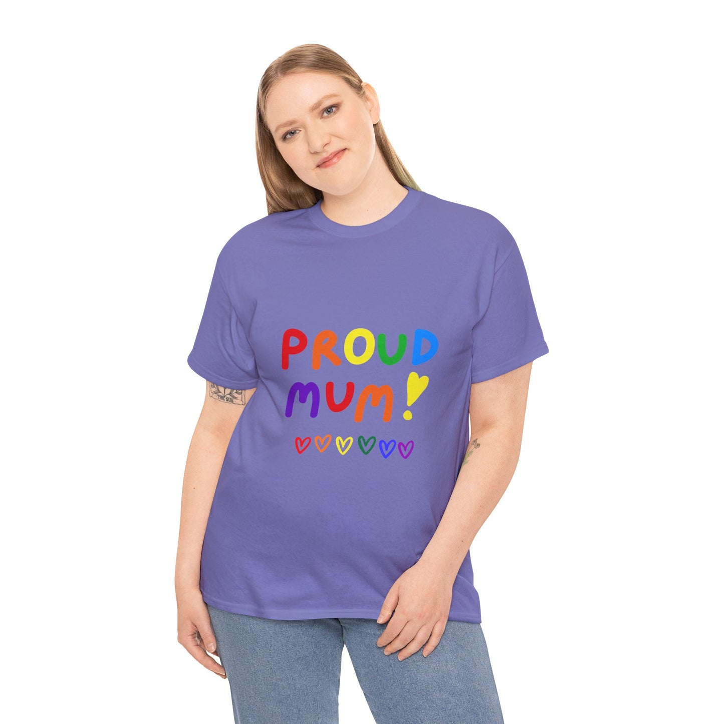 Unisex Heavy Cotton Tee - Proud Mum