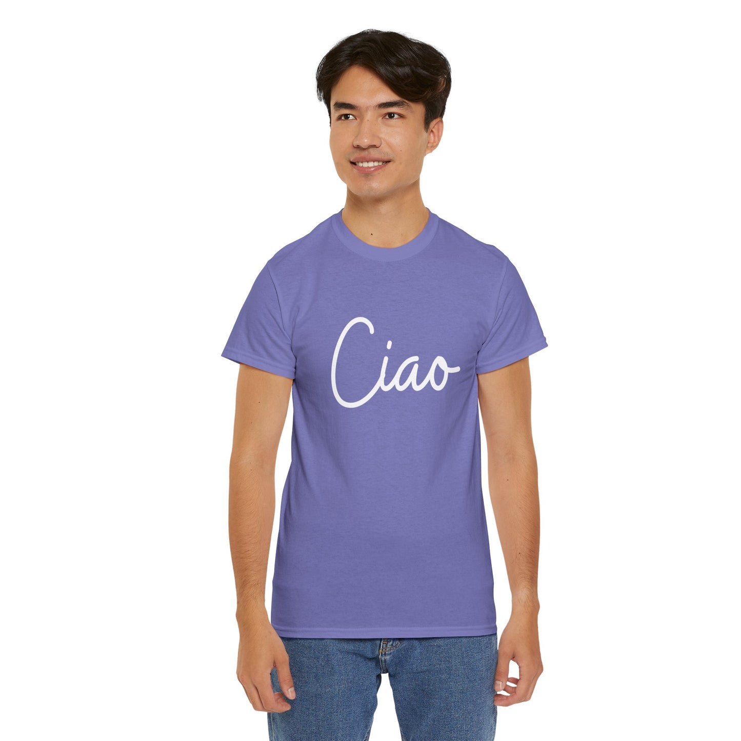 "Ciao" & "Arrivederci" (Italian Greetings) Unisex Heavy Cotton Tee